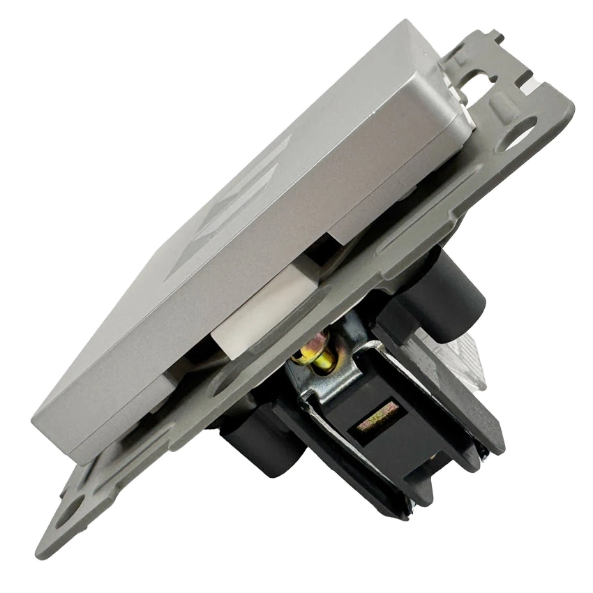 Розетка RJ45 2-я серебро Софт-тач
